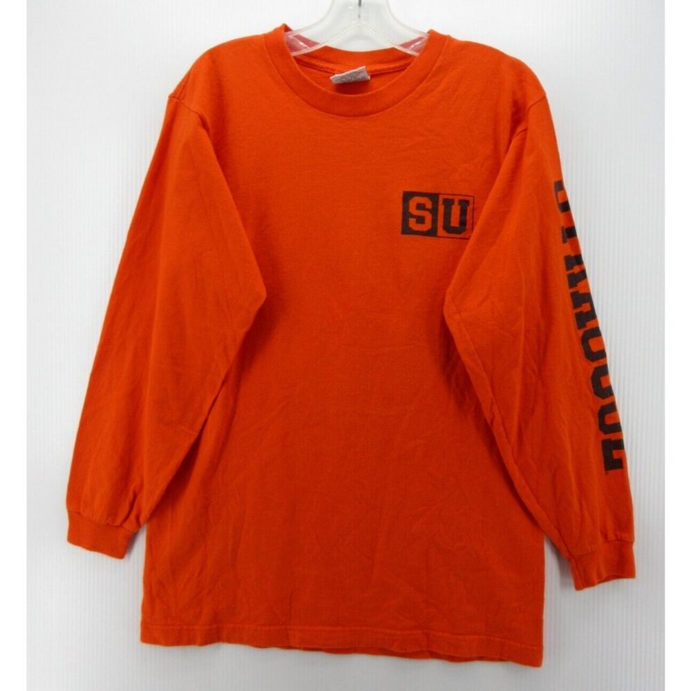 VINTAGE Syracuse Shirt Medium Orange Jensen T Tee Activewear NCAA